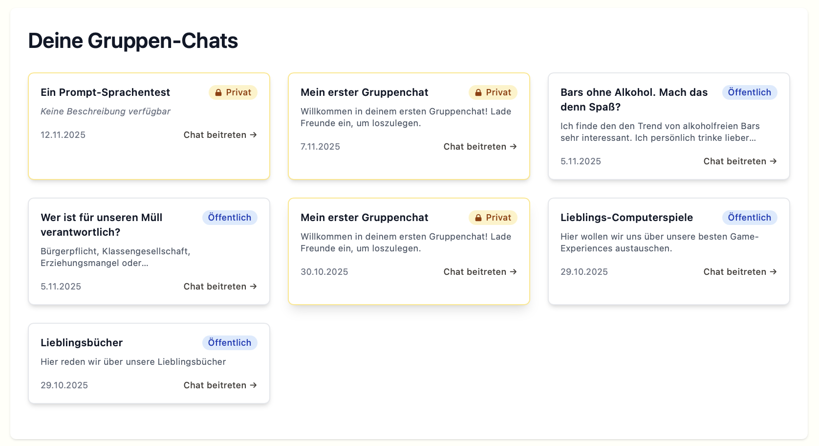 Resonance Spaces Discussion Interface