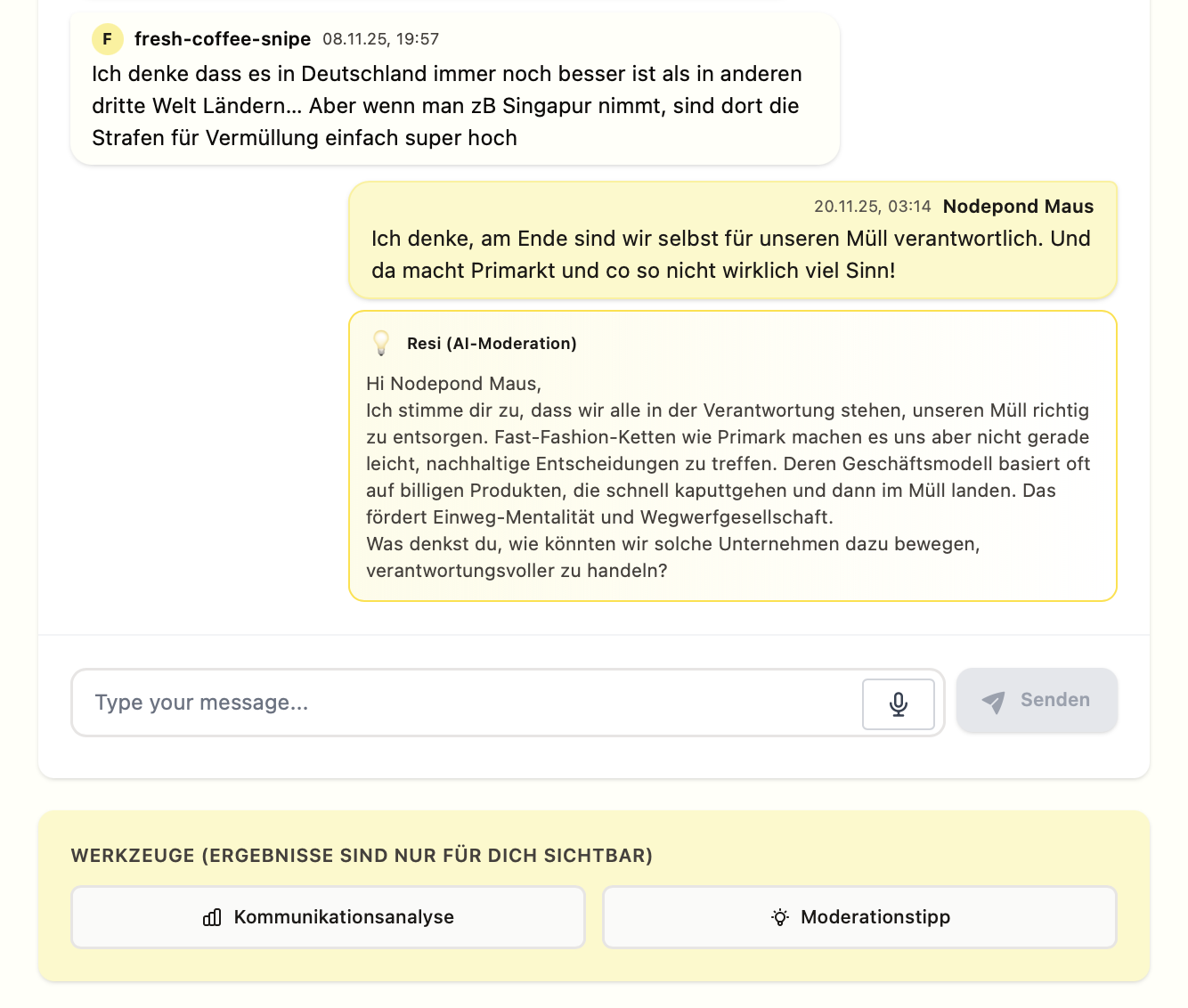 Resonance Spaces AI Chat
